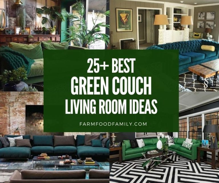 25+ Beautiful Green Couch Living Room Ideas and Designs (With Pictures)