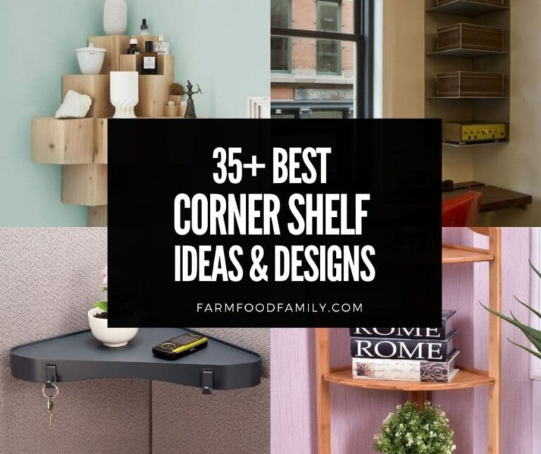 35+ Creative DIY Corner Shelf Ideas and Designs (Photos)