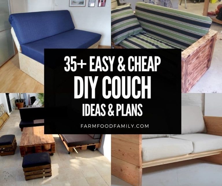 35+ Easy and Creative DIY Couch Ideas and Plans (Photos)