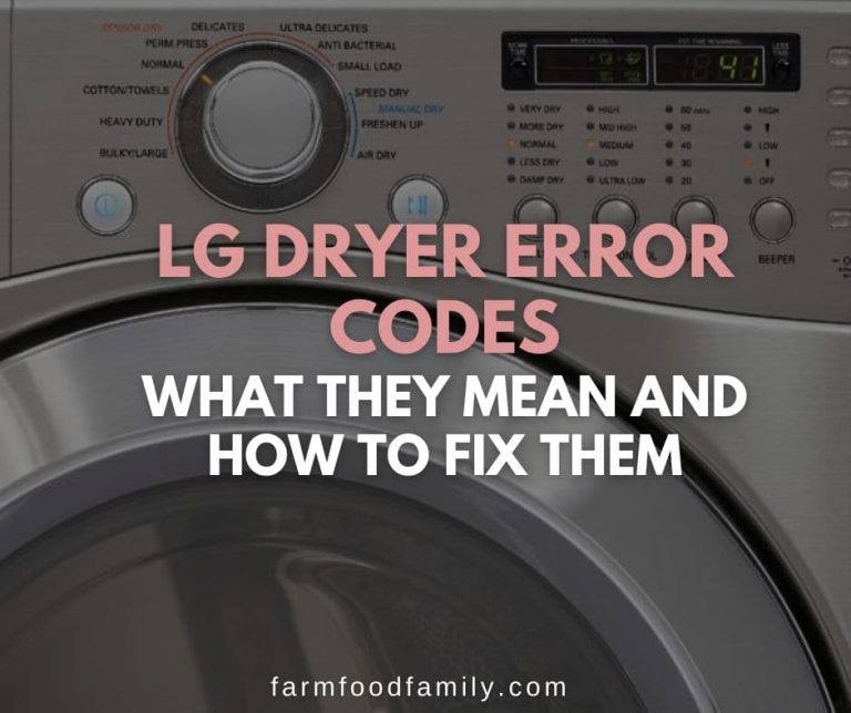 LG Dryer Error Codes What They Mean And How To Fix Them LG Dryer Error Codes What They Mean And How To Fix Them