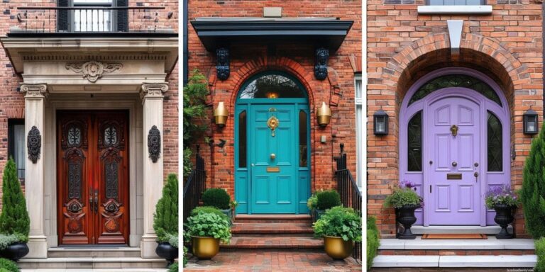 18 Front Door Colors That Won’t Clash With Your Brick