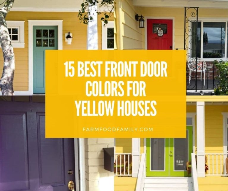 15 Best Front Door Colors For A Yellow House (Ideas and Designs)
