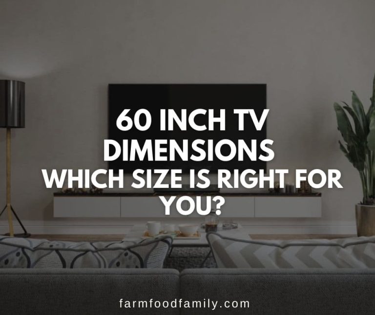 60 Inch TV Dimensions Which Size is Right for You? FarmFoodFamily