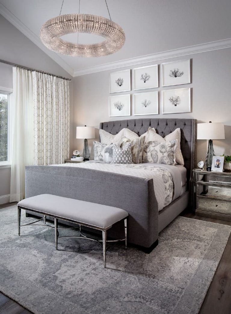 What Goes With Grey Headboard at Perla James blog