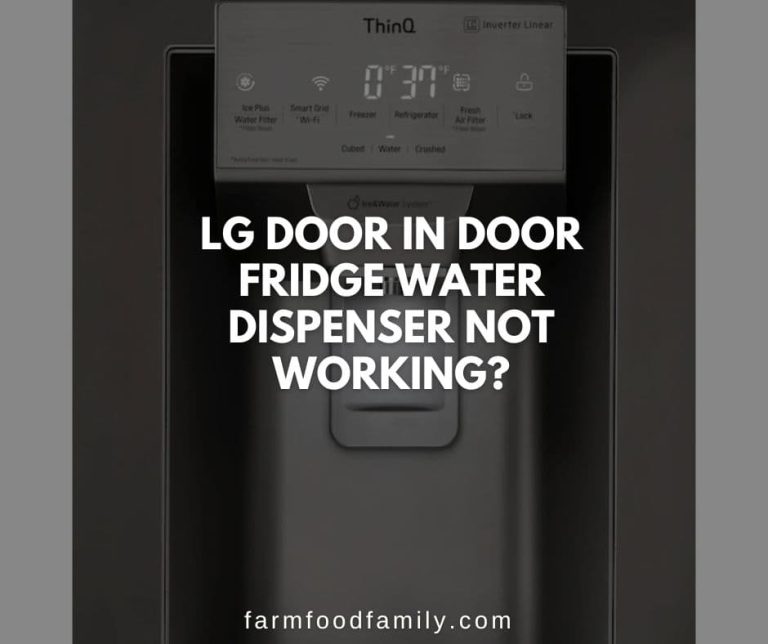 7 Reasons Why LG Fridge Water Dispenser Not Working? {FIXED}