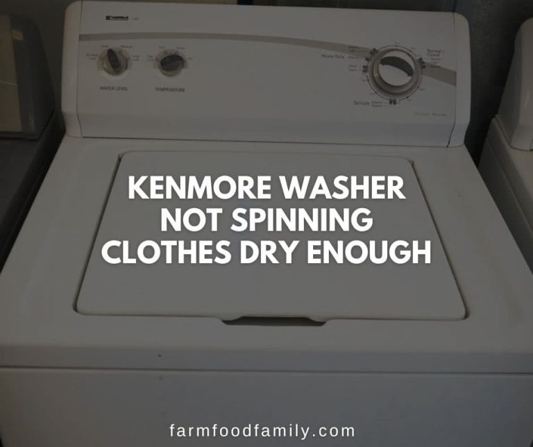 20 Reasons Why Kenmore Washer Not Spinning {FIXED} (2024)