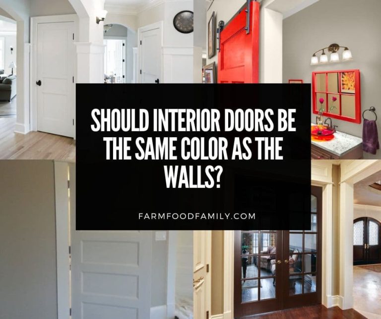 Should Interior Doors Be The Same Color As The Walls?