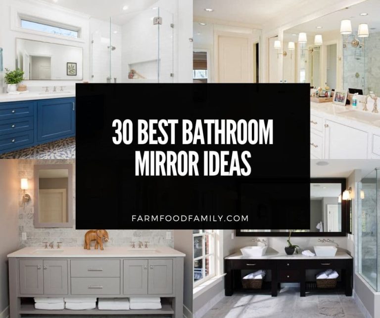 30 Best Bathroom Mirror Ideas and Designs (Photos) for 2024