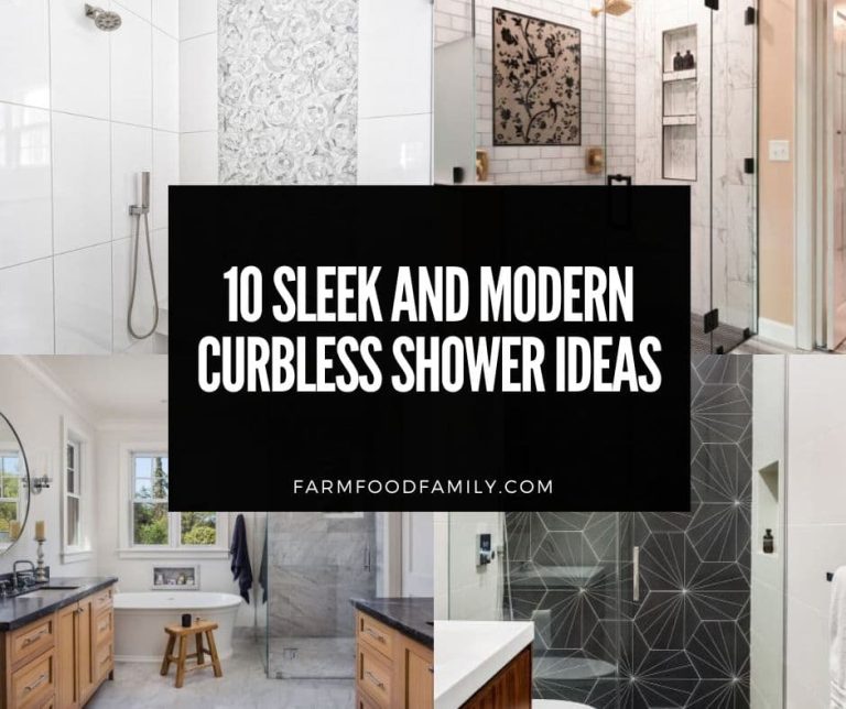 10 Sleek and Modern Curbless Shower Ideas & Designs (Pictures)