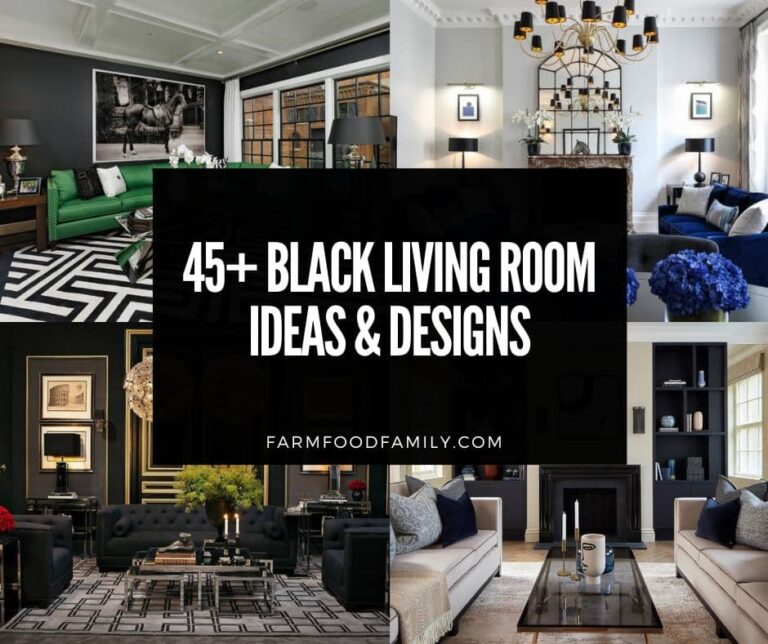 45 Gorgeous Black Living Room Ideas and Designs (With Photos)