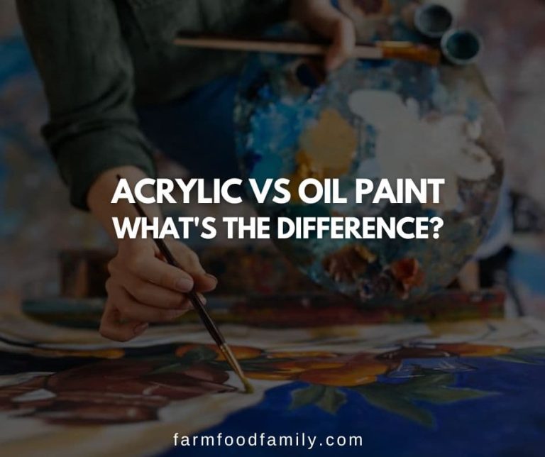 Acrylic vs Oil Paint What's The Difference? FarmFoodFamily