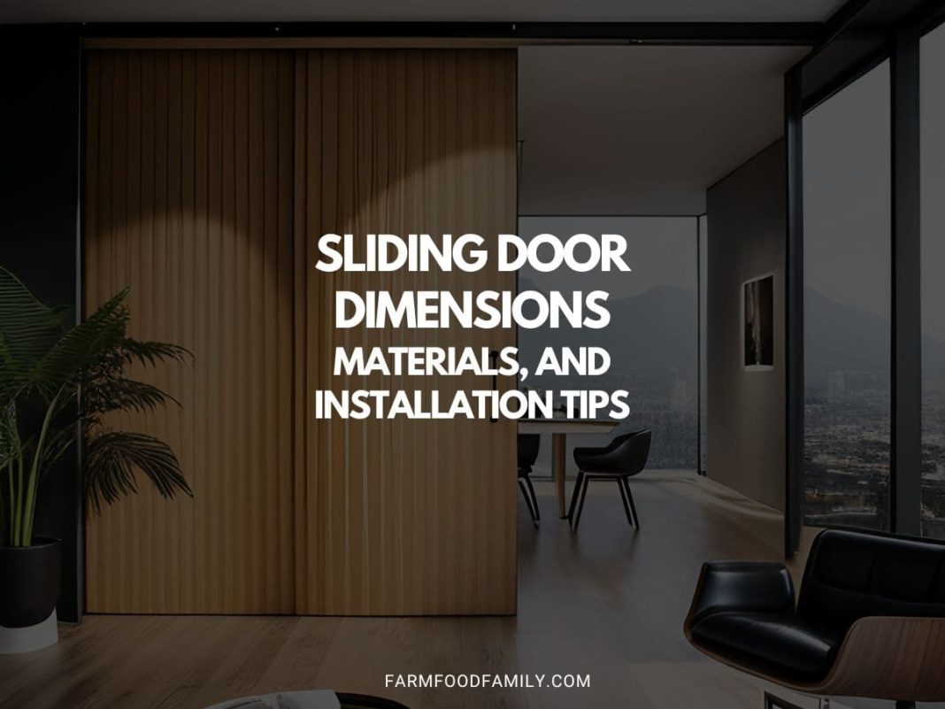 Sliding Door Dimensions Materials, and Installation Tips