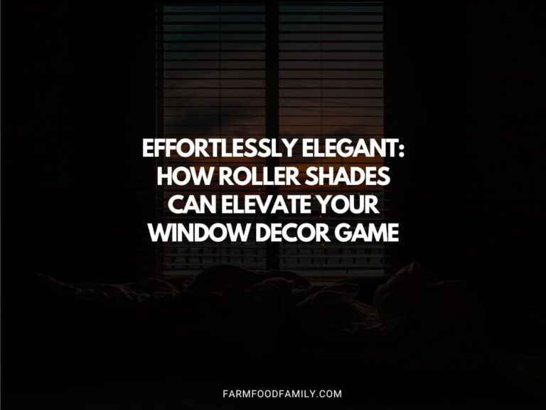 Effortlessly Elegant: How Roller Shades Can Elevate Your Window Decor Game