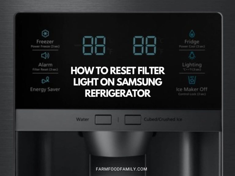 How to Reset Filter Light on Samsung Refrigerator Simple Steps