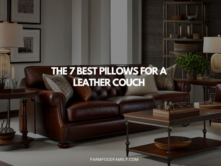 The 7 Best Pillows for a Leather Couch – Buying Guide