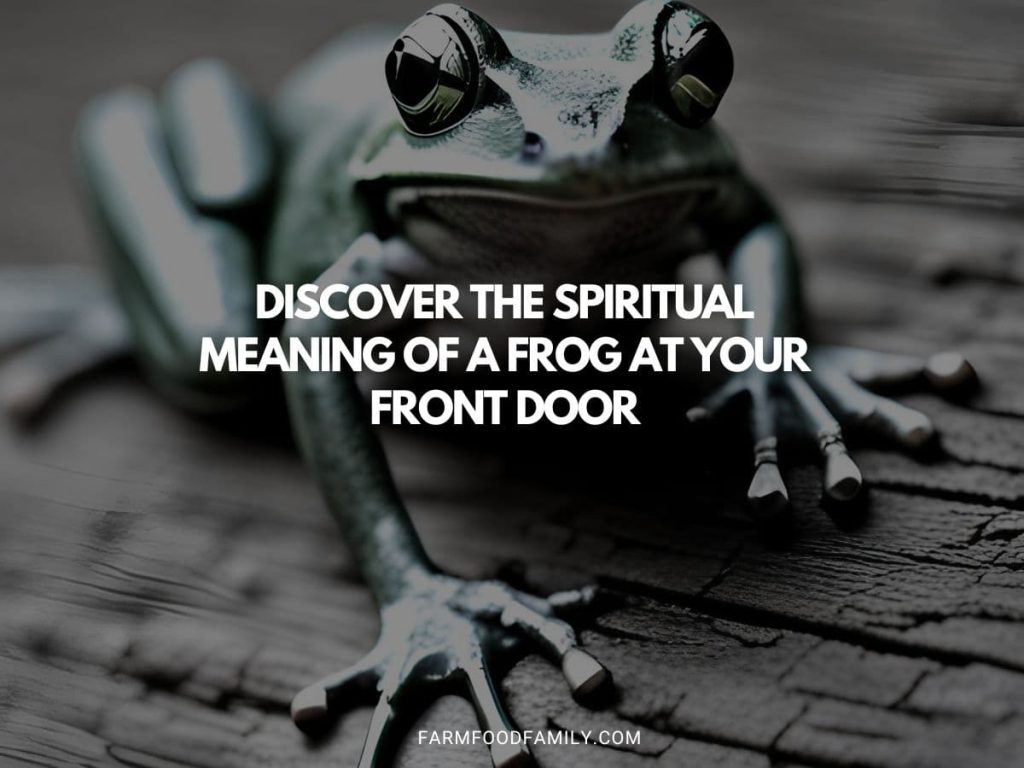 Discover the Spiritual Meaning of a Frog at Your Front Door