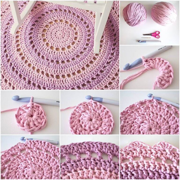 17 DIY Crochet Area Rug Ideas Free Patterns