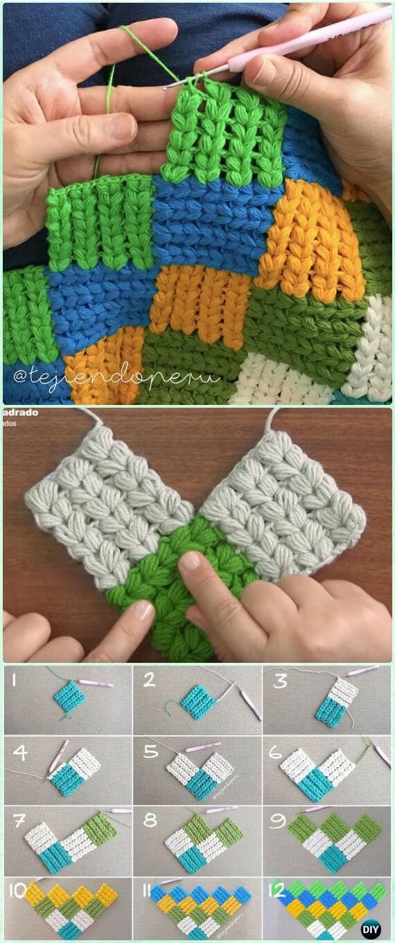 20 Creative Crochet Block Blanket Free Patterns With Tutorials 20 Creative Crochet Block Blanket Free Patterns With Tutorials