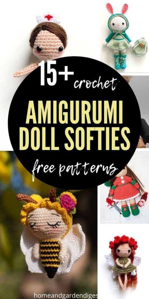 15 Amigurumi Doll Softies Crochet Free Patterns FarmFoodFamily