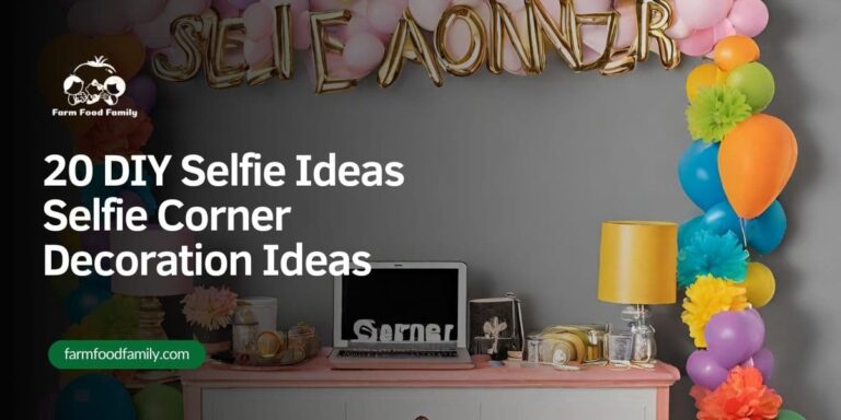 20 DIY Selfie Ideas – Selfie Corner Decoration Ideas