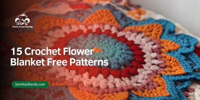 15 Crochet Flower Blanket Free Patterns