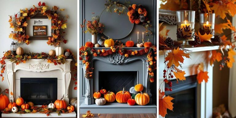 55+ Fabulous DIY Fall Mantel Decorating Ideas