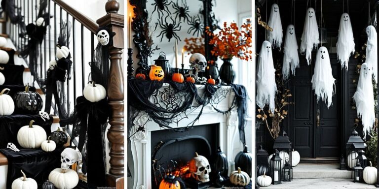 101+ Stunning Black and White Halloween Decorating Ideas That Wow