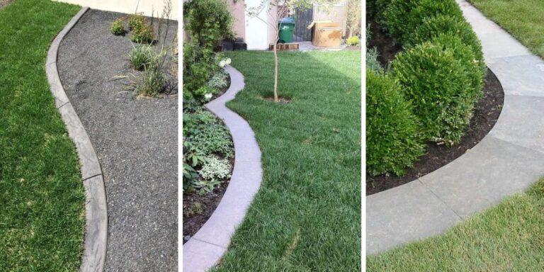 How to Make Concrete Garden Edging