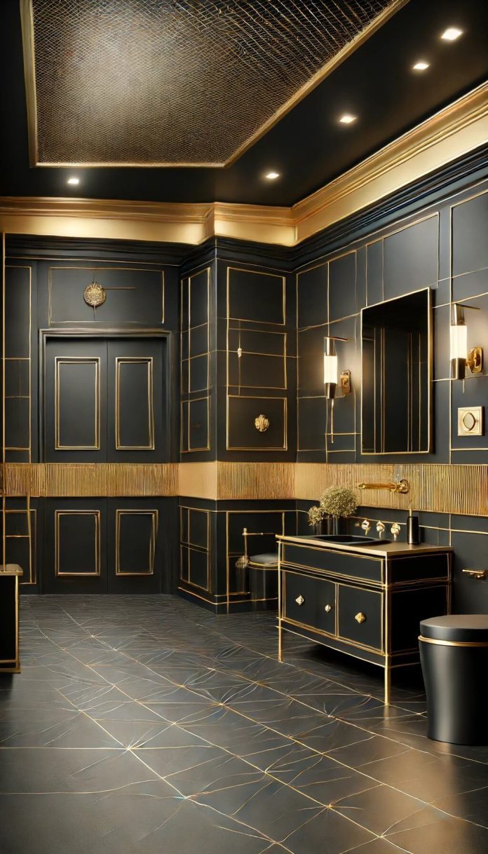 20 Gorgeous Black and Gold Bathroom Ideas to Impress Your Guests (2024)