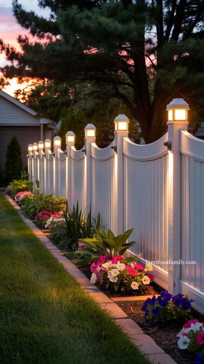 45 Creative Fence Lighting Ideas for a Magical Outdoor Space