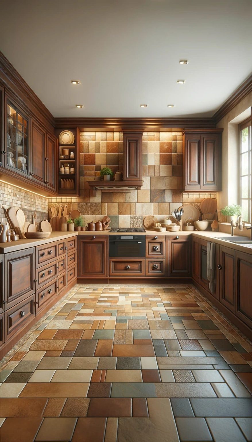 10 Stunning Tile Colors to Complement Cherry Cabinets Perfectly