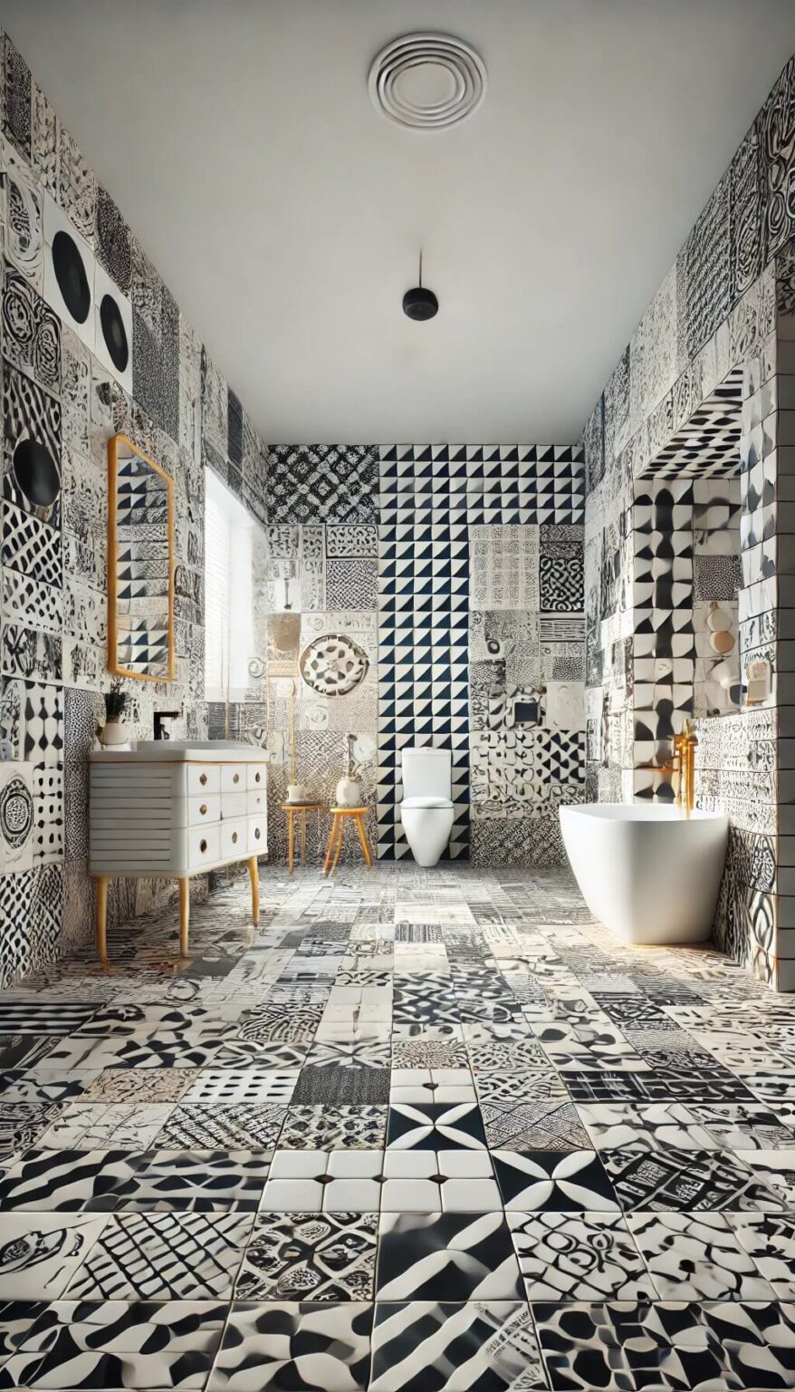 55+ Timeless Black and White Bathroom Ideas for a Classic Look (2024)