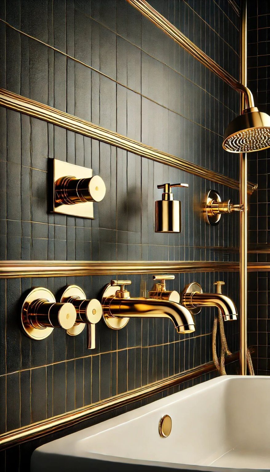 20 Gorgeous Black and Gold Bathroom Ideas to Impress Your Guests (2024)