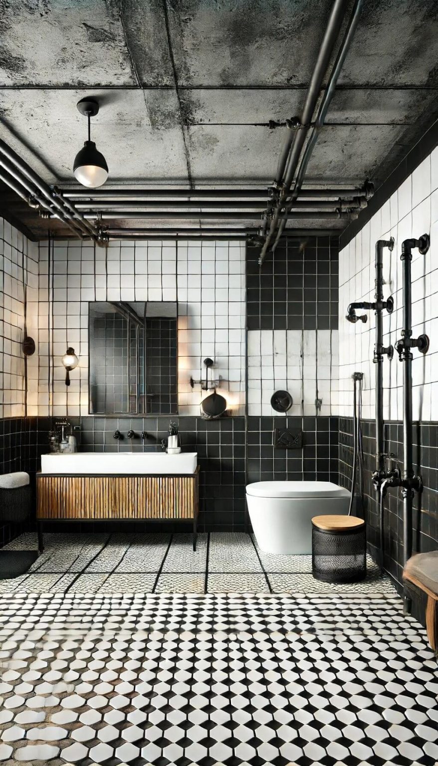 55+ Timeless Black and White Bathroom Ideas for a Classic Look (2024)