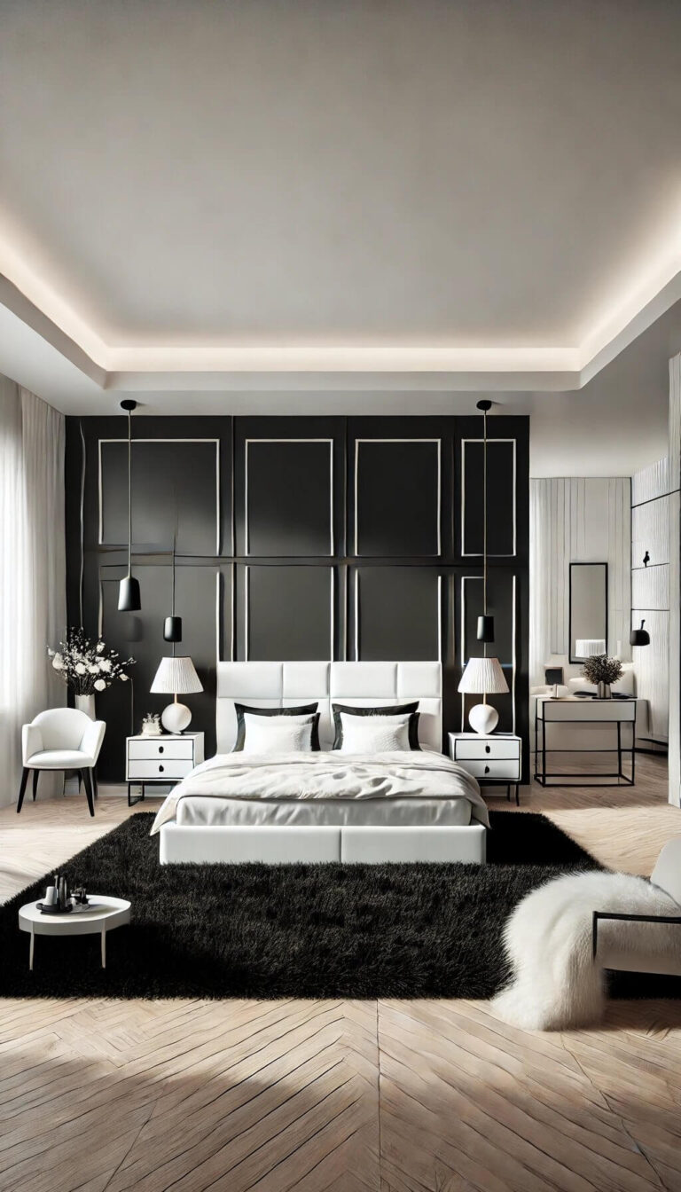 20+ Timeless Black and White Bedroom Ideas for a Classic Look (2024)