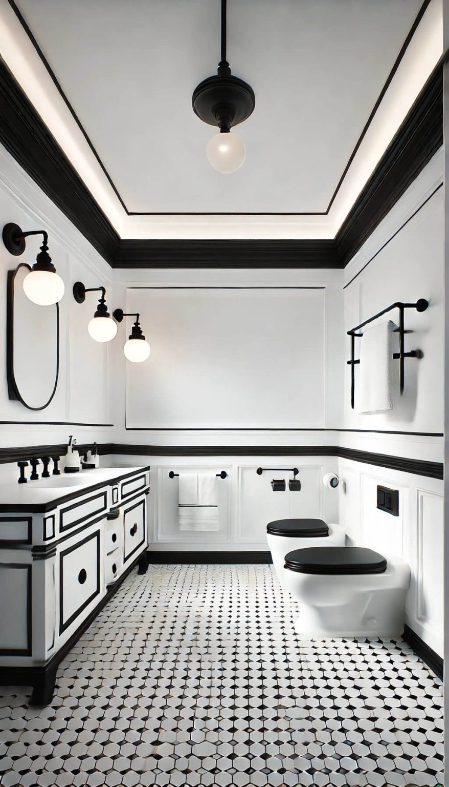 55+ Timeless Black and White Bathroom Ideas for a Classic Look (2024) — free download