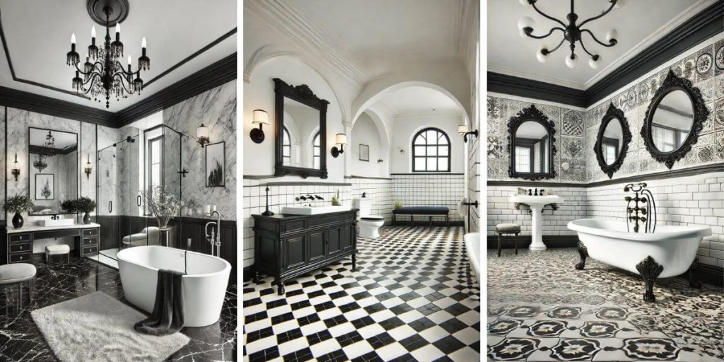 55+ Timeless Black and White Bathroom Ideas for a Classic Look (2024)