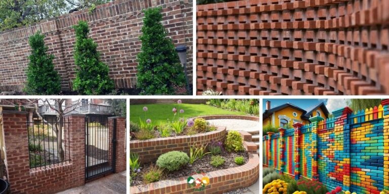 15 Creative Brick Fence Ideas to Boost Curb Appeal