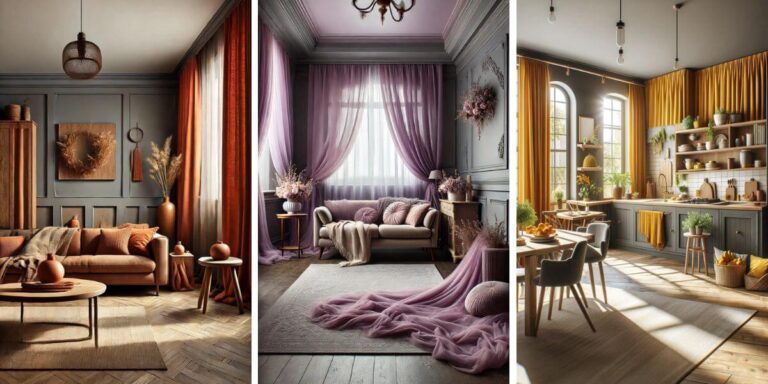 15 Must-See Curtains That Perfectly Match Grey Walls and Brown Furniture