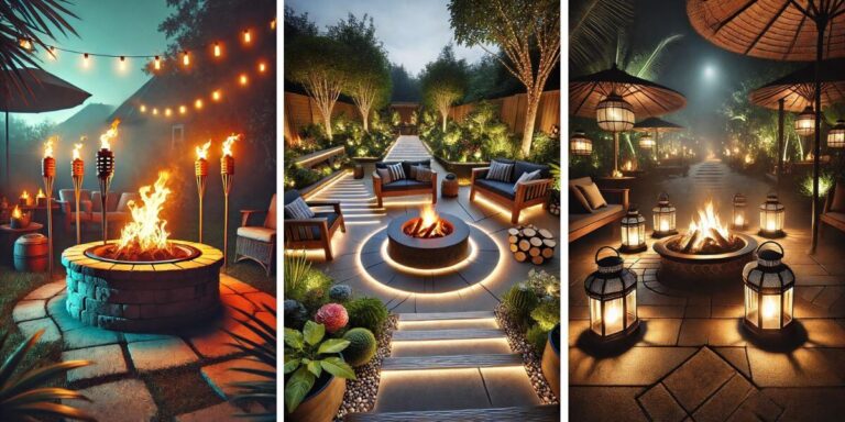 20+ Gorgeous Fire Pit Lighting Ideas to Enhance Ambiance