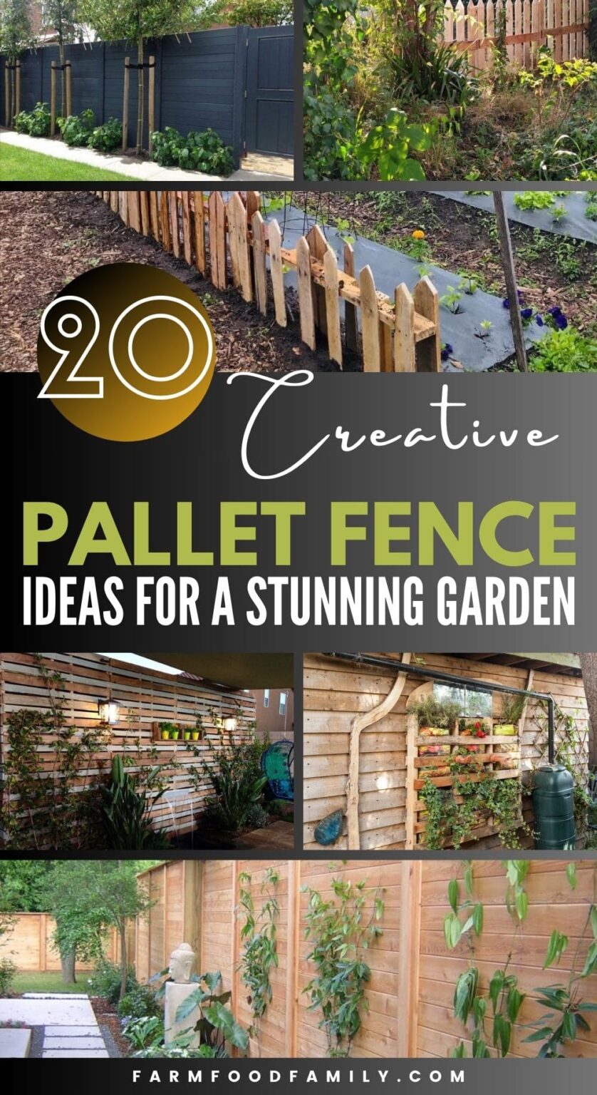 20 Amazing Pallet Fence Ideas to Transform Your Yard – FarmFoodFamily