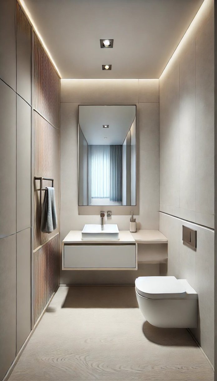 20 Genius Narrow Bathroom Ideas That Boost Functionality (2024)