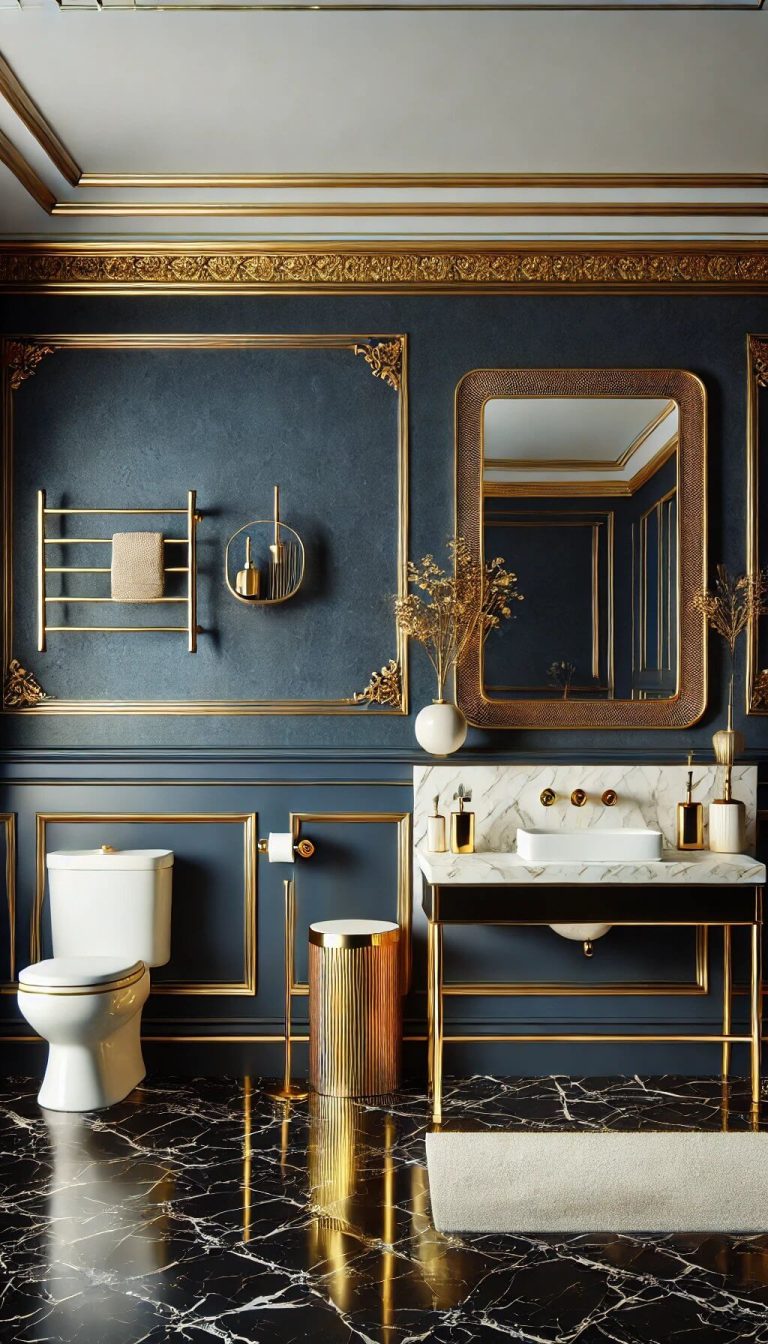 45+ Bold Navy Blue Bathroom Ideas That Make a Statement FarmFoodFamily