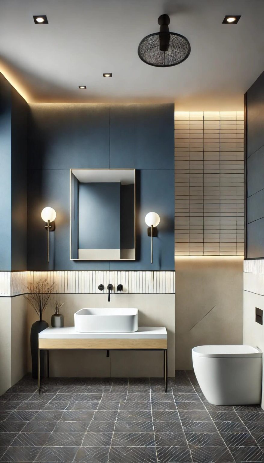 45+ Bold Navy Blue Bathroom Ideas That Make a Statement FarmFoodFamily