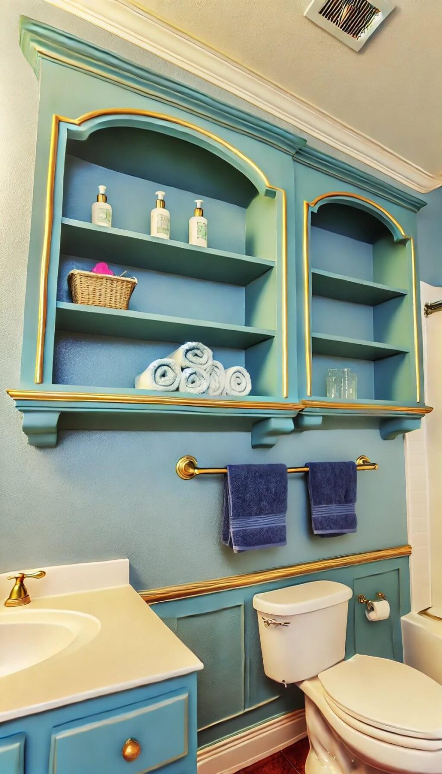 15+ Elegant Blue and Gold Bathroom Ideas for Instant Luxury (2024)