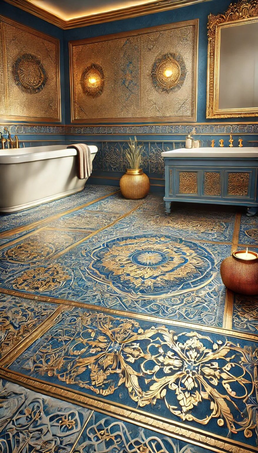15+ Elegant Blue and Gold Bathroom Ideas for Instant Luxury (2024)