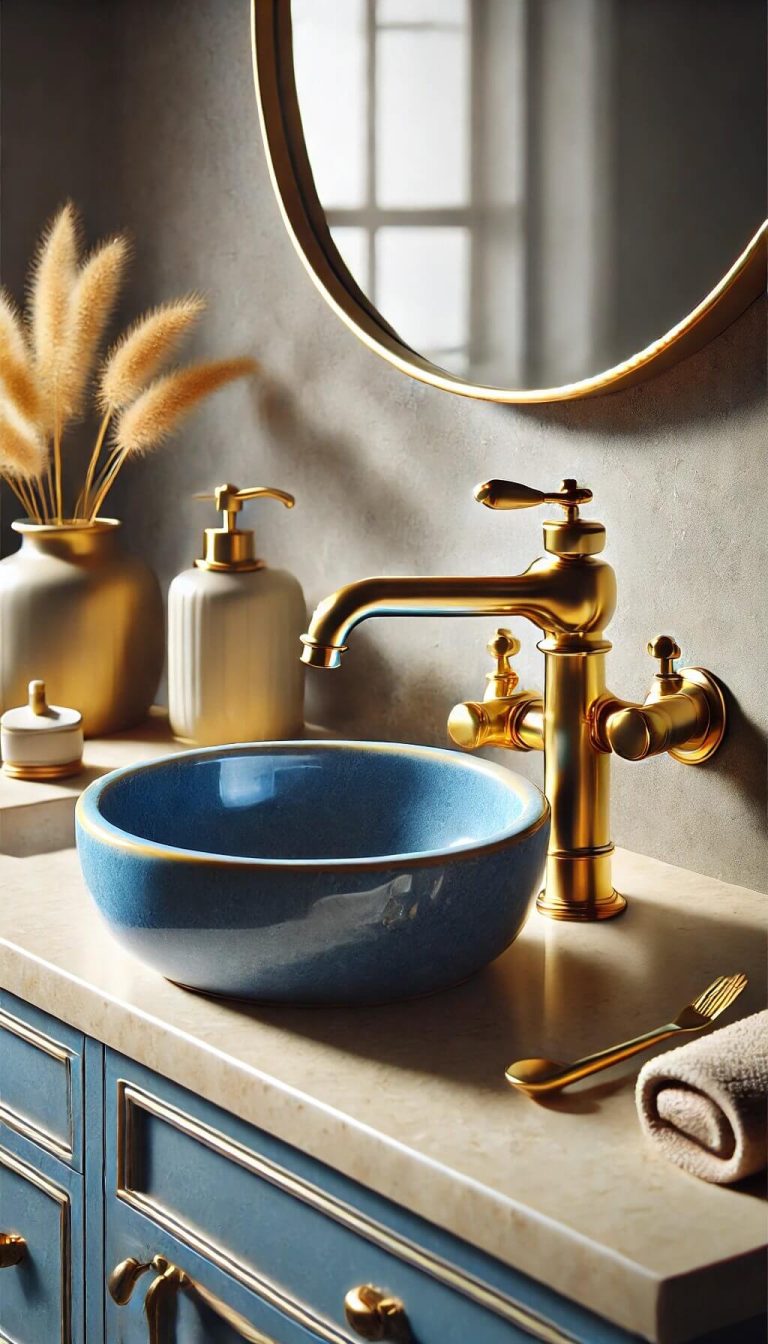 15+ Elegant Blue and Gold Bathroom Ideas for Instant Luxury (2024)