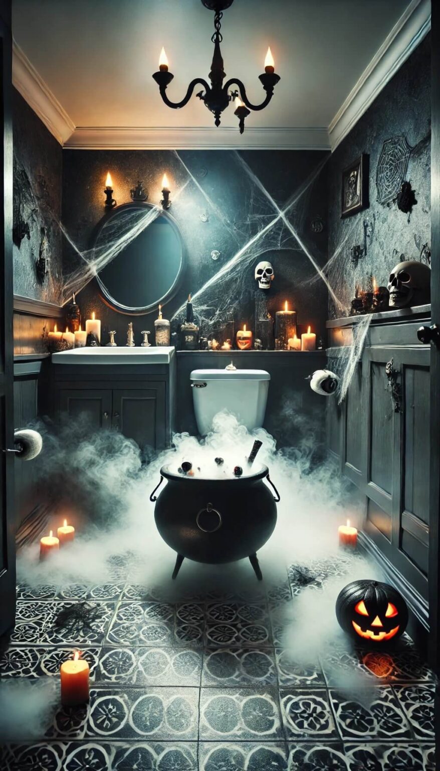 20 Terrifying Spooky Halloween Bathroom Ideas That Will Amaze Your ...