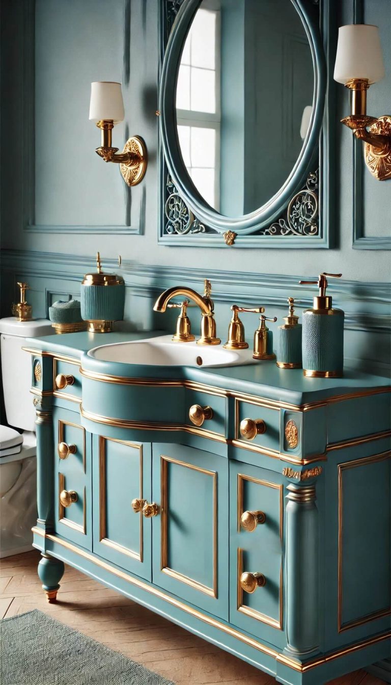 15+ Elegant Blue and Gold Bathroom Ideas for Instant Luxury (2024)