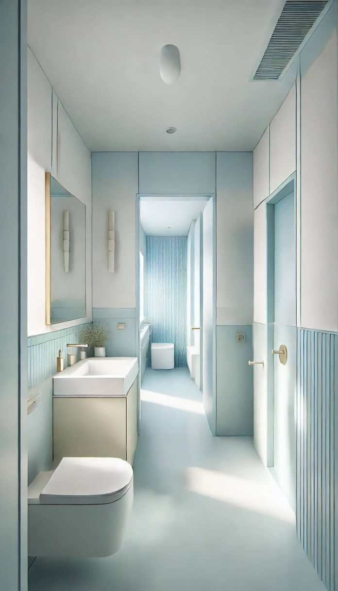 20 Genius Narrow Bathroom Ideas That Boost Functionality (2024)